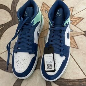 Nike Air Blue, White, and Mint Sneakers